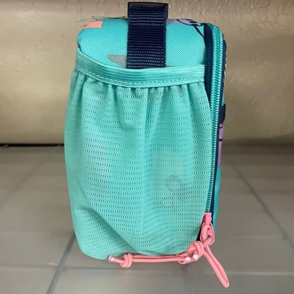 New Cat & Jack Kid's Insulated Zippered Lunch Tote in Cool Pastel Space Colors. - Picture 4 of 5